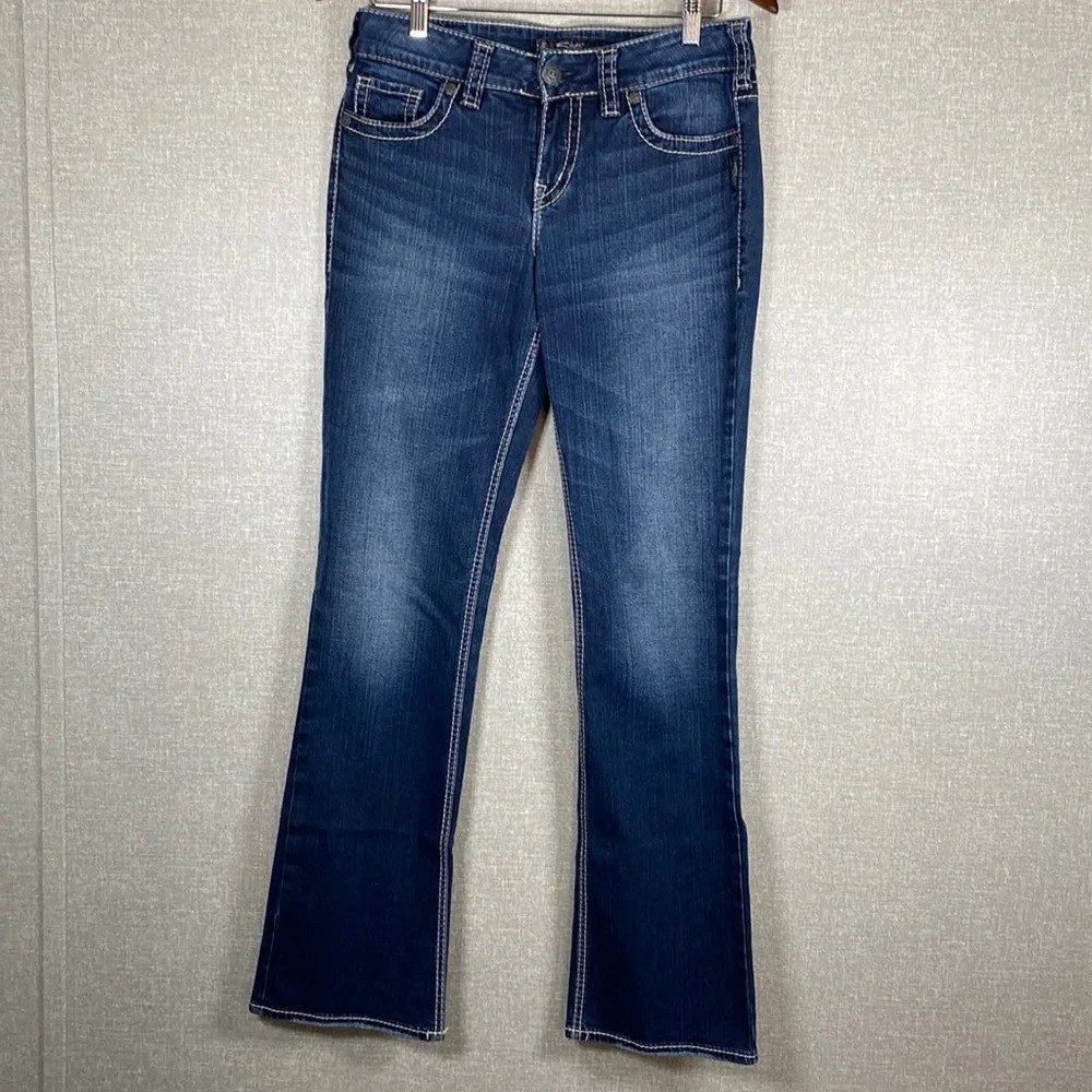 Silver Suki Mid Rise Slim Boot Cut Jeans 29x33
